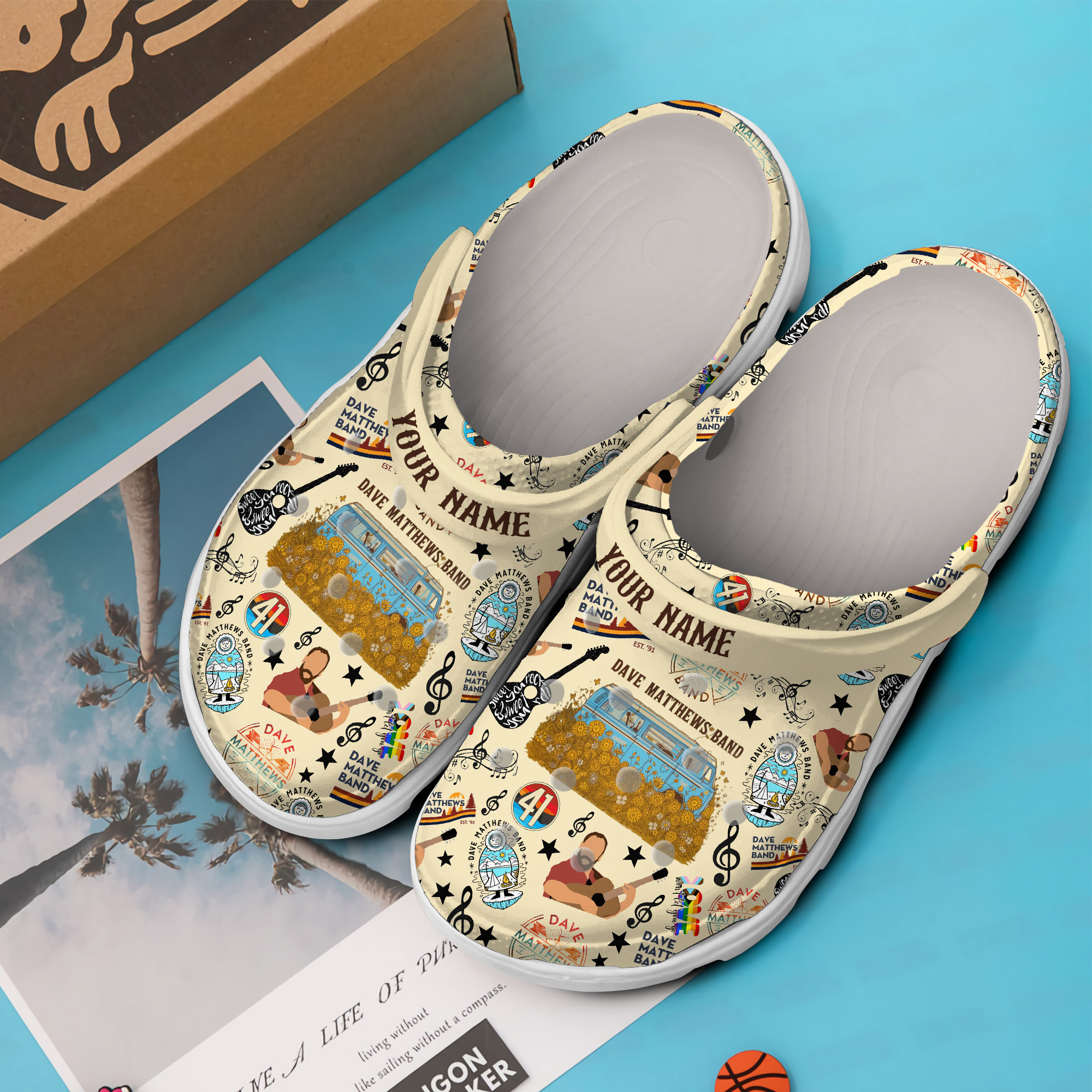 Merchidea Dave Matthews Band Music Crocs Crocband Clogs Shoes Comfortable For Men Women and Kids