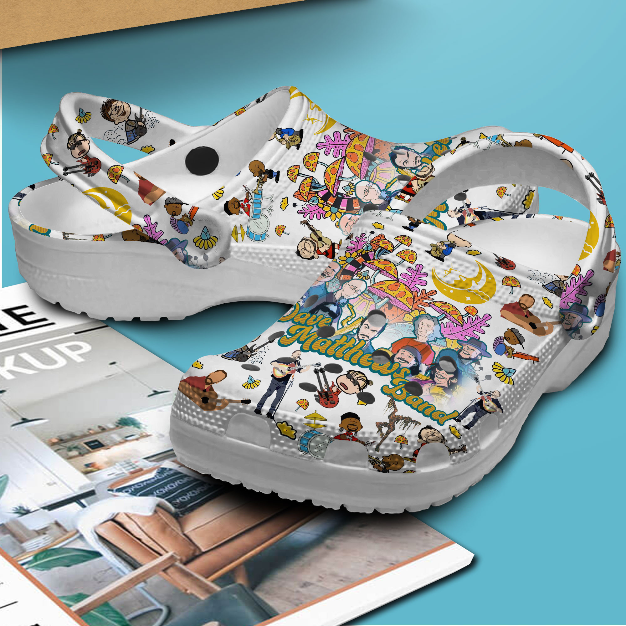 Merchidea Dave Matthews Band Music Crocs Crocband Clogs Shoes Comfortable For Men Women and Kids