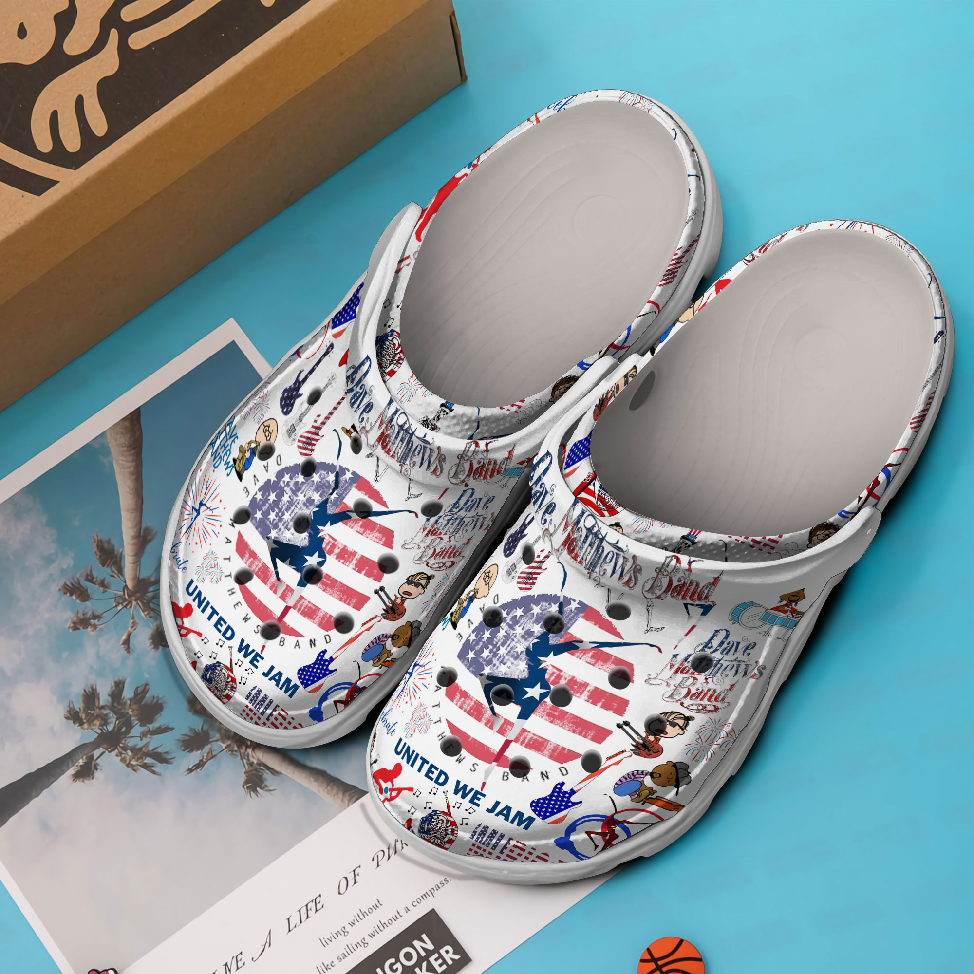 Merchidea Dave Matthews Band Music Crocs Crocband Clogs Shoes Comfortable For Men Women and Kids