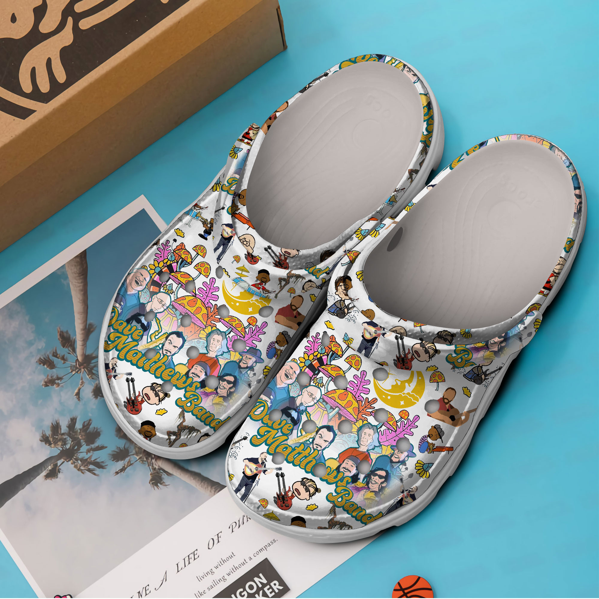 Merchidea Dave Matthews Band Music Crocs Crocband Clogs Shoes Comfortable For Men Women and Kids