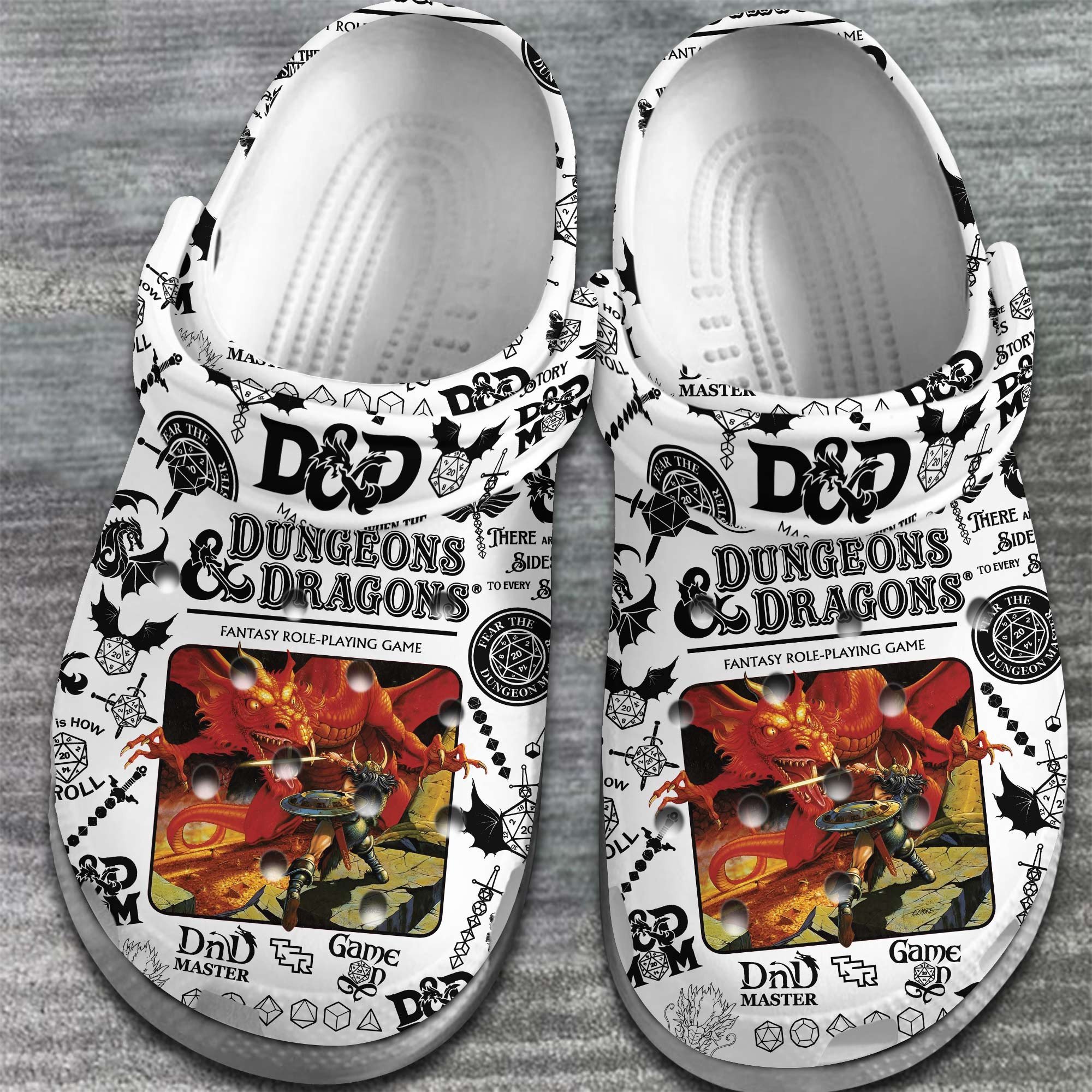 Merchidea D&D Dungeons & Dragons Movie Game Crocs Crocband Clogs Shoes Comfortable For Men Women and Kids