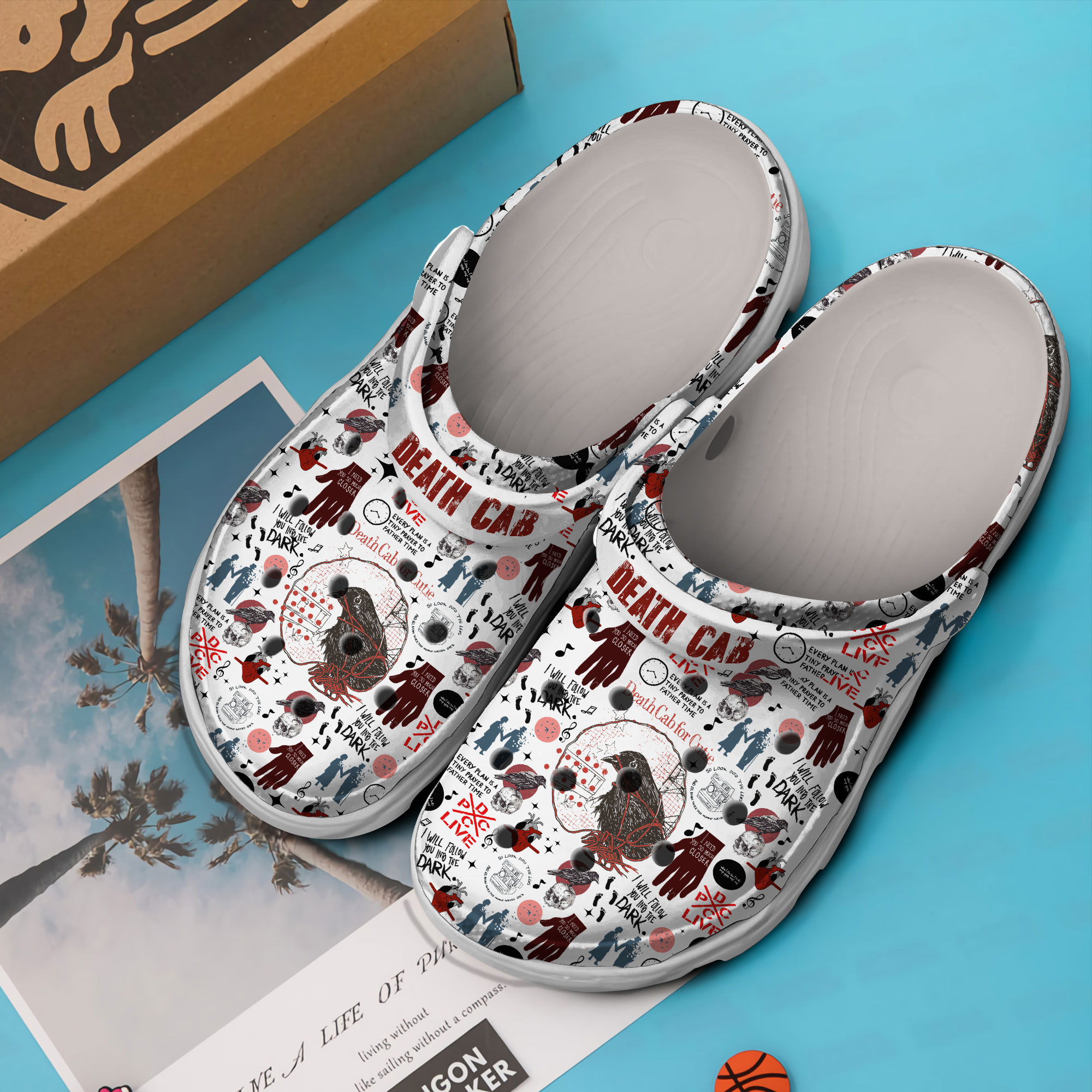 Merchidea Death Cab For Cutie Music Crocs Crocband Clogs Shoes Comfortable For Men Women and Kids