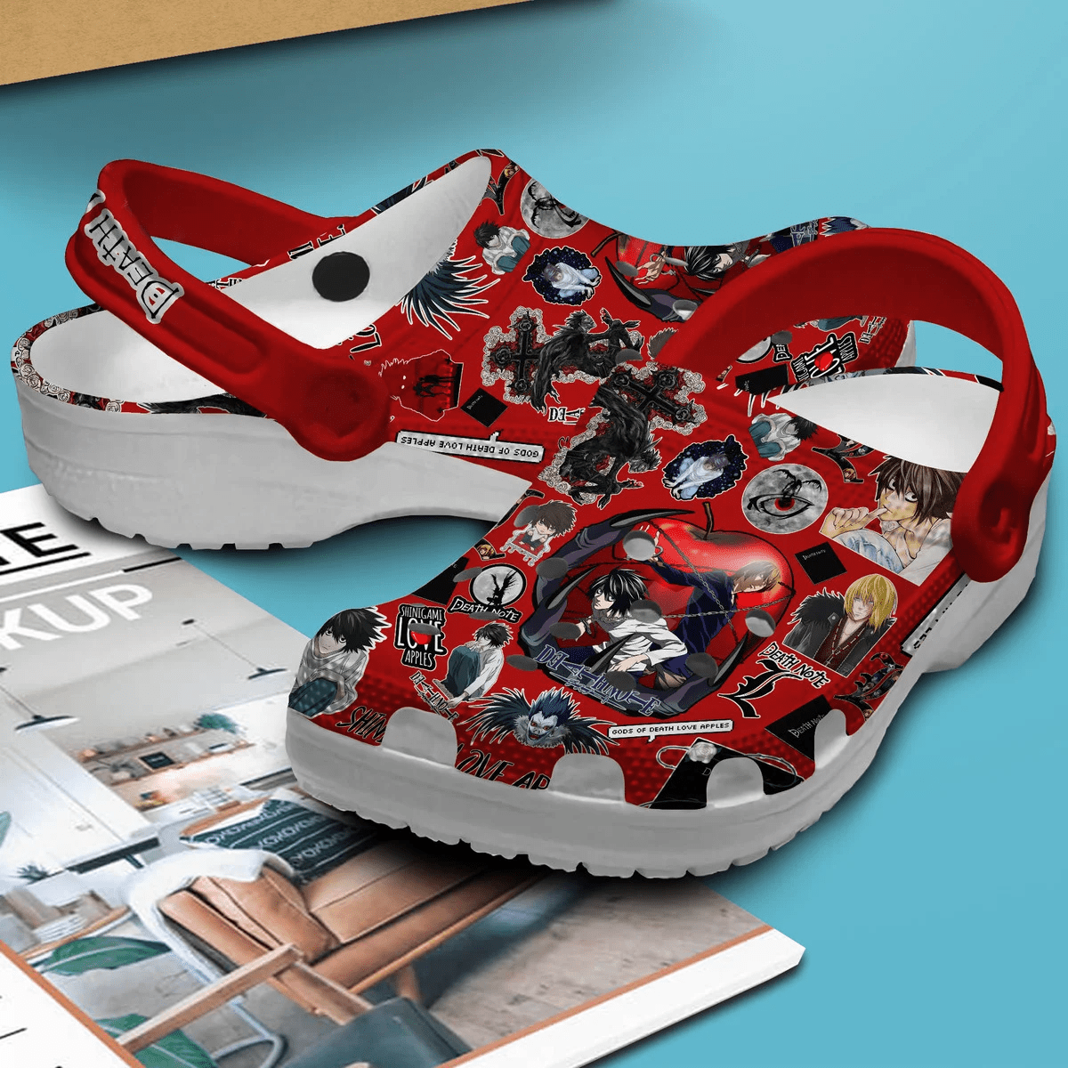 Merchidea Death Note Anime Cartoon Crocs Crocband Clogs Shoes Comfortable For Men Women and Kids