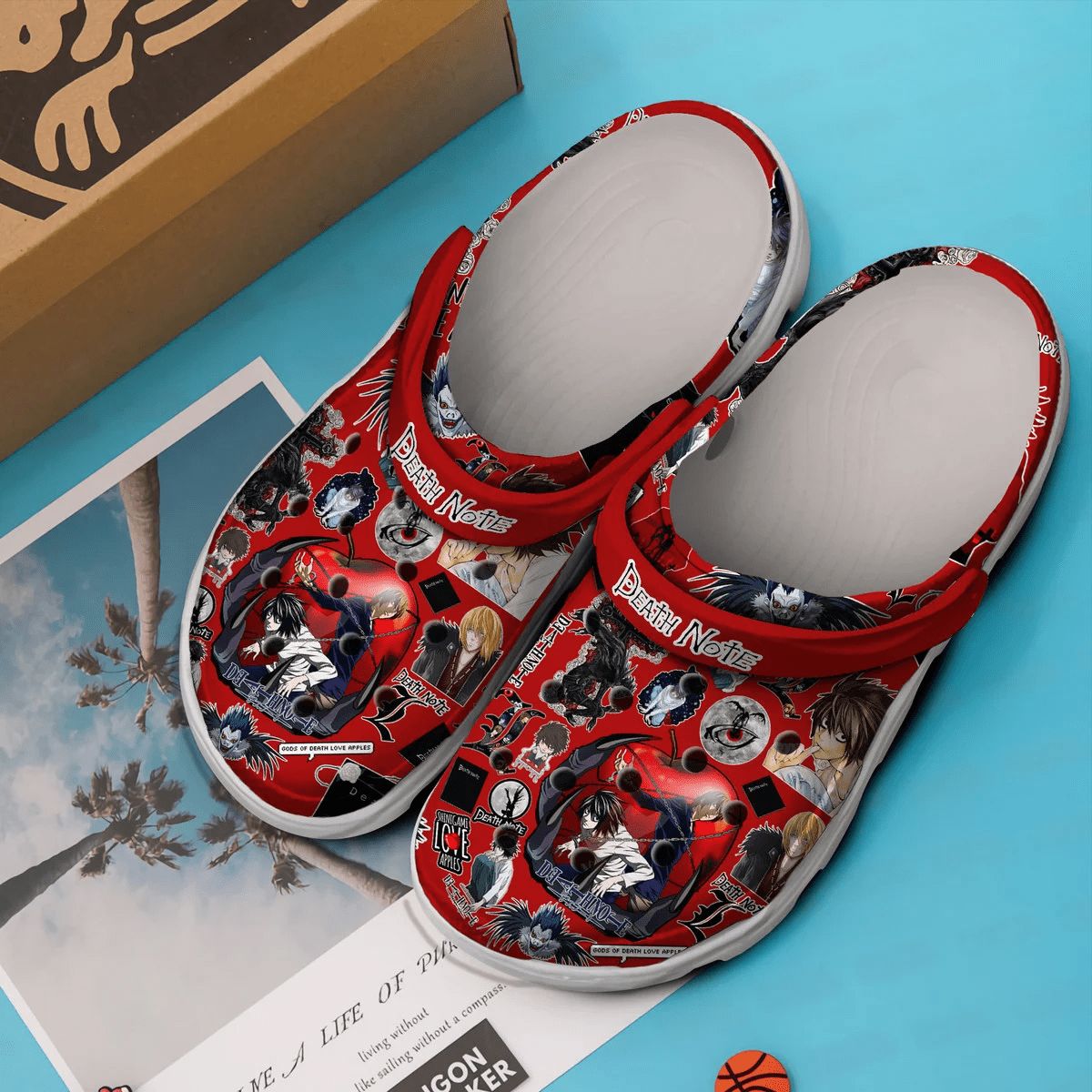 Merchidea Death Note Anime Cartoon Crocs Crocband Clogs Shoes Comfortable For Men Women and Kids