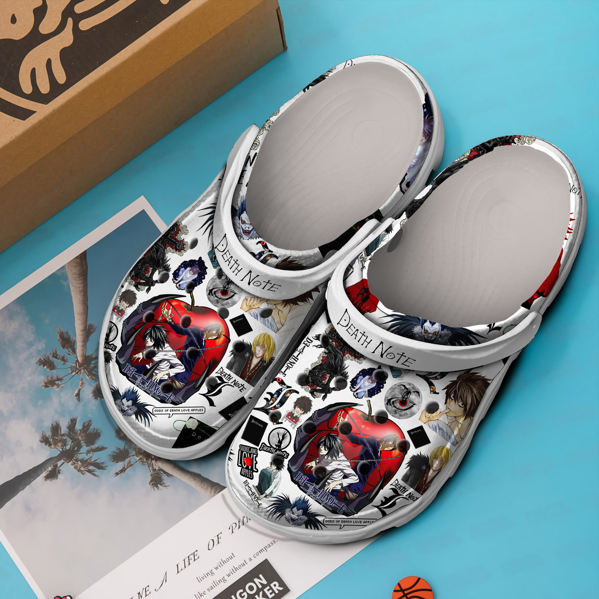 Merchidea Death Note Anime Cartoon Crocs Crocband Clogs Shoes Comfortable For Men Women and Kids