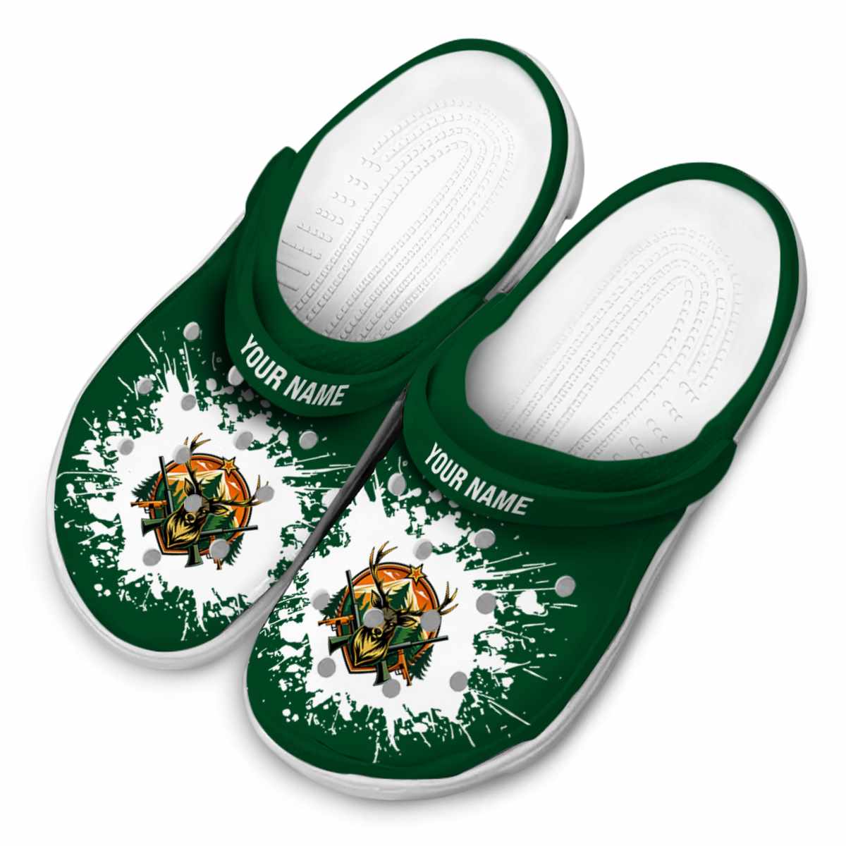 Merchidea Deer Hunting Crocs Crocband Clogs Shoes Comfortable For Men Women and Kids