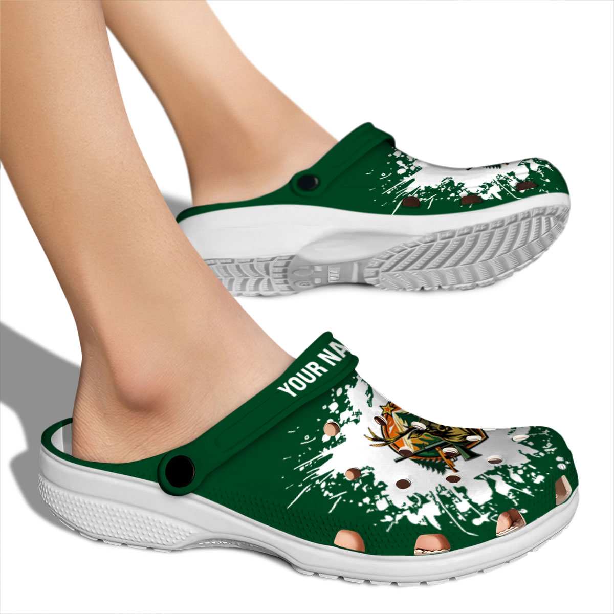 Merchidea Deer Hunting Crocs Crocband Clogs Shoes Comfortable For Men Women and Kids