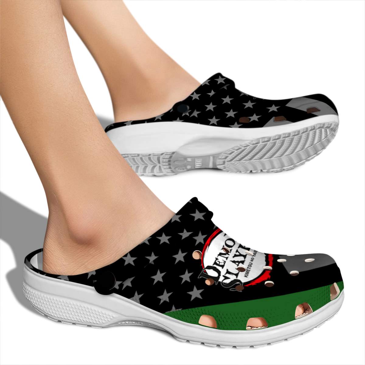 Merchidea Demon Slayer Anime Crocs Crocband Clogs Shoes Comfortable For Men Women and Kids