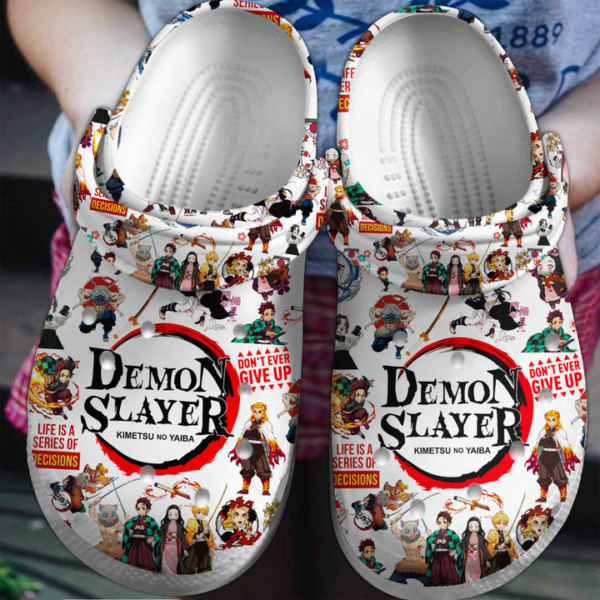 Merchidea Demon Slayer Anime Crocs Crocband Clogs Shoes Comfortable For Men Women and Kids