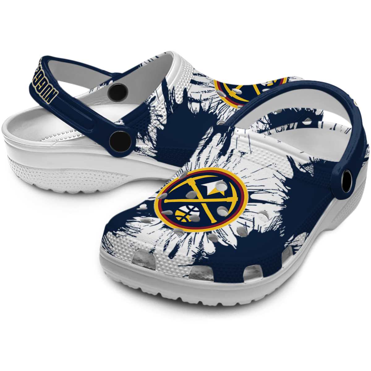 Merchidea Denver Nuggets NBA Sport Crocs Crocband Clogs Shoes Comfortable For Men Women and Kids