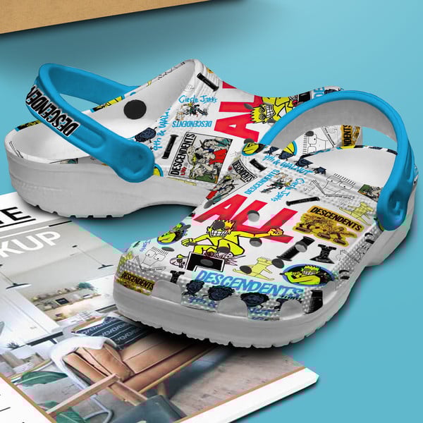 Merchidea Descendents Music Crocs Crocband Clogs Shoes Comfortable For Men Women and Kids