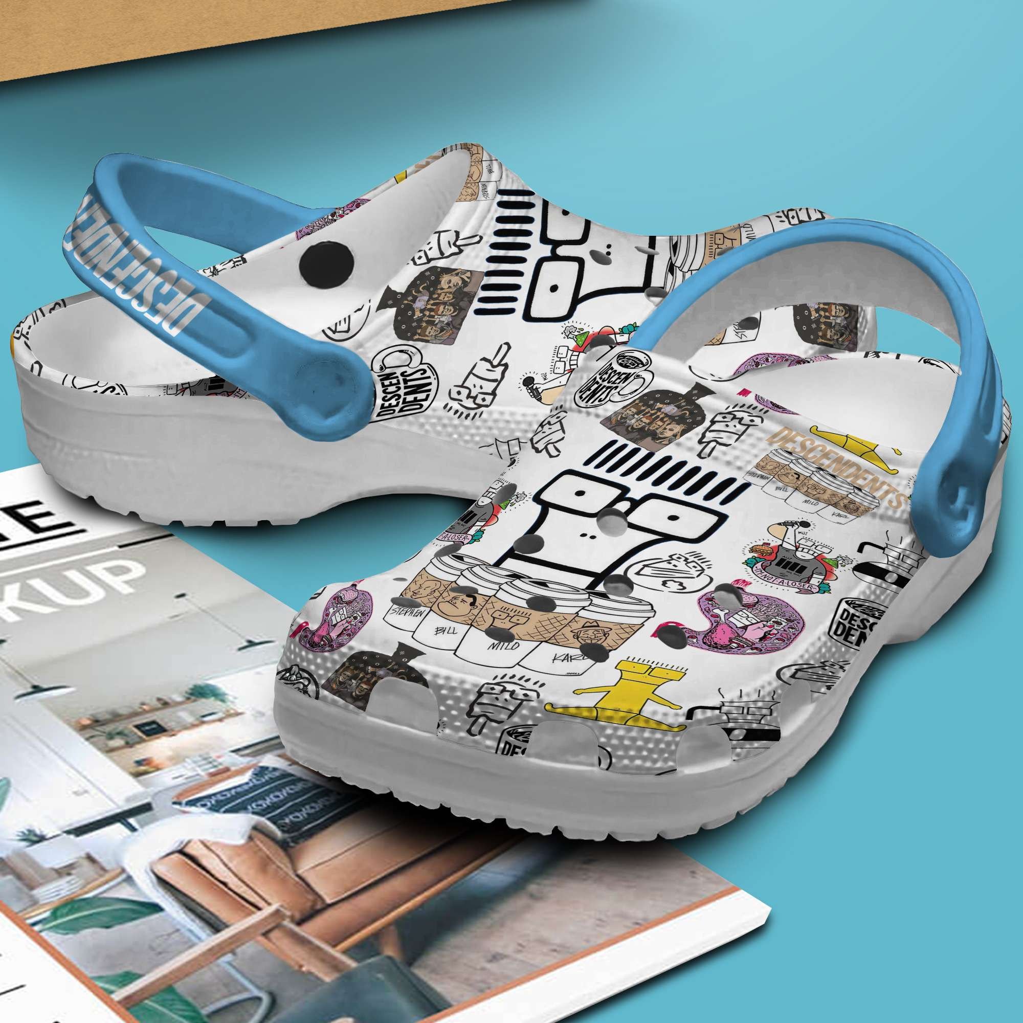 Merchidea Descendents Music Crocs Crocband Clogs Shoes Comfortable For Men Women and Kids