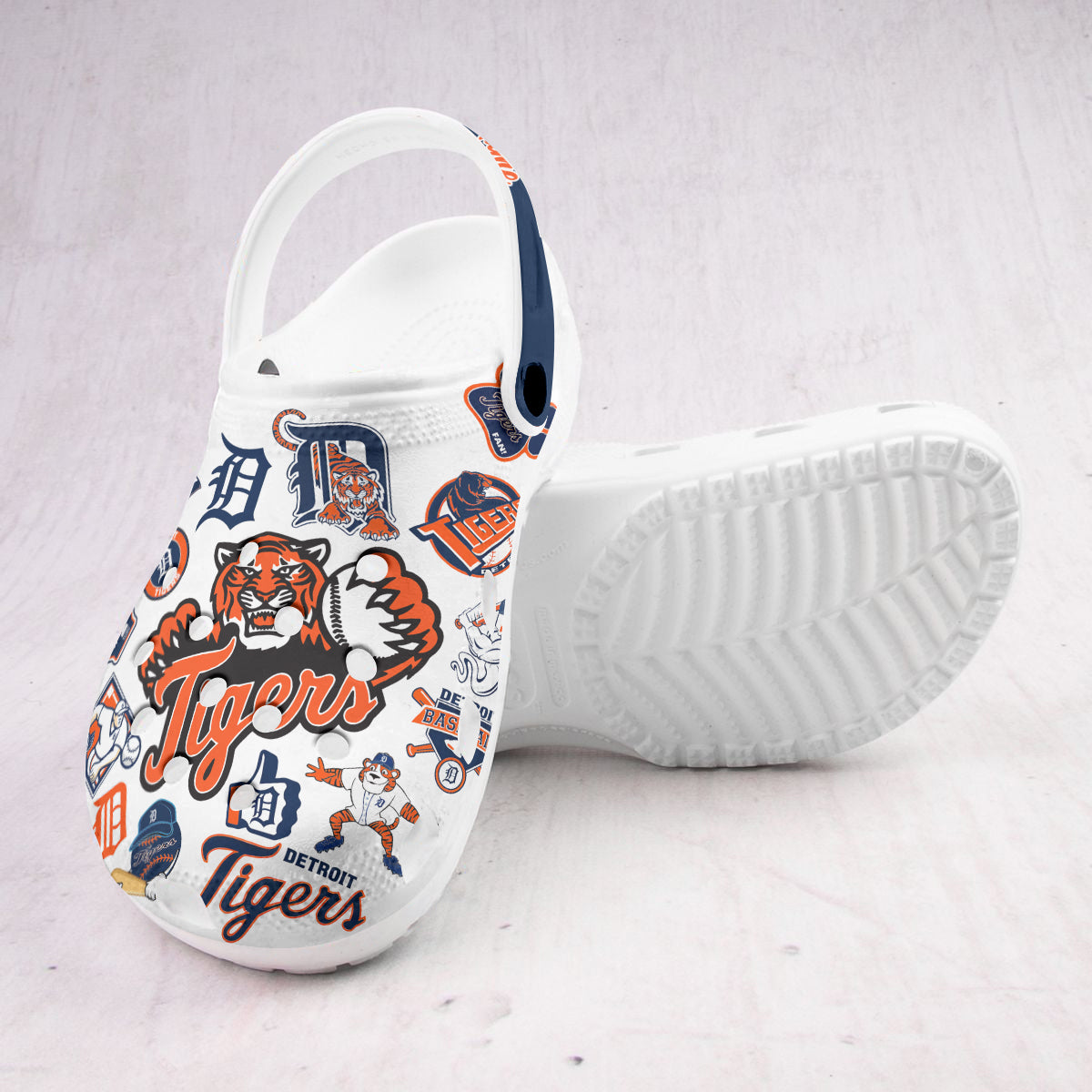 Merchidea Detroit Tigers MLB Crocs Crocband Clogs Shoes Comfortable For Men Women and Kids