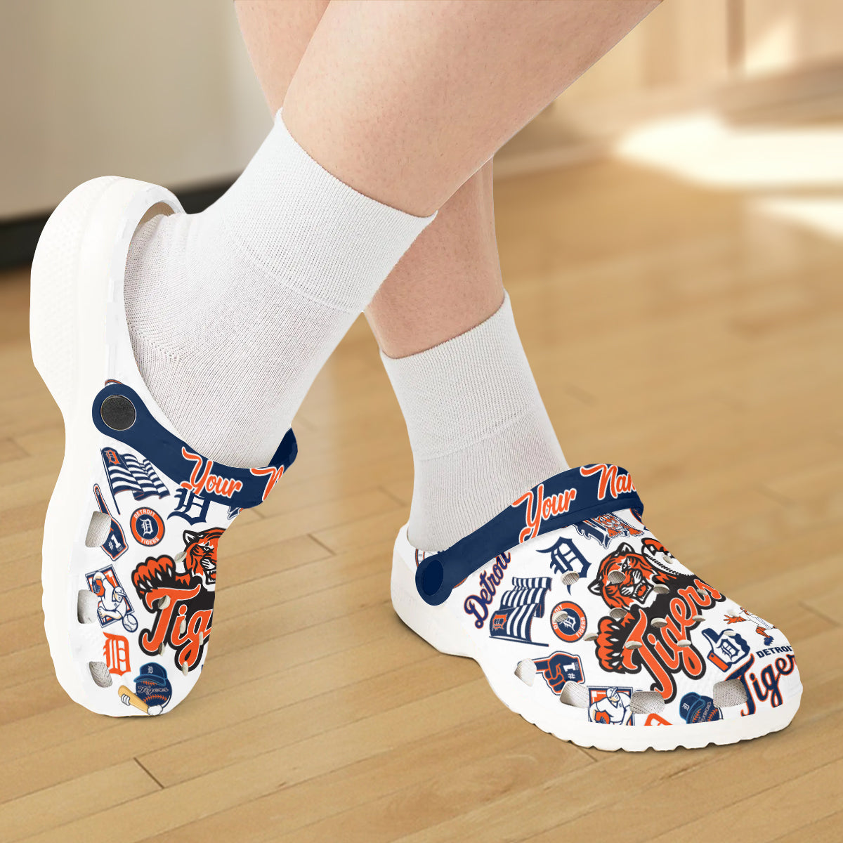 Merchidea Detroit Tigers MLB Crocs Crocband Clogs Shoes Comfortable For Men Women and Kids