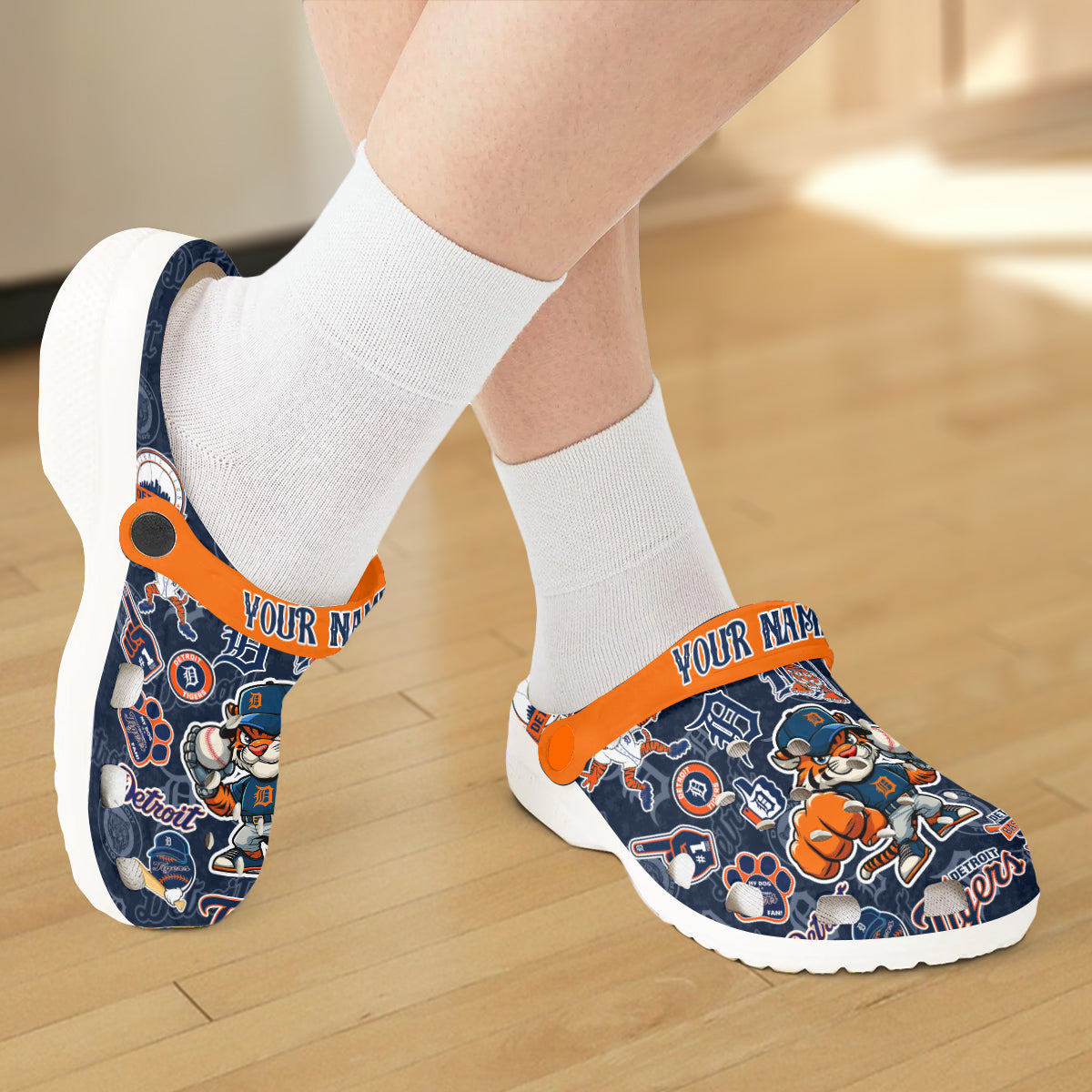 Merchidea Detroit Tigers MLB Crocs Crocband Clogs Shoes Comfortable For Men Women and Kids