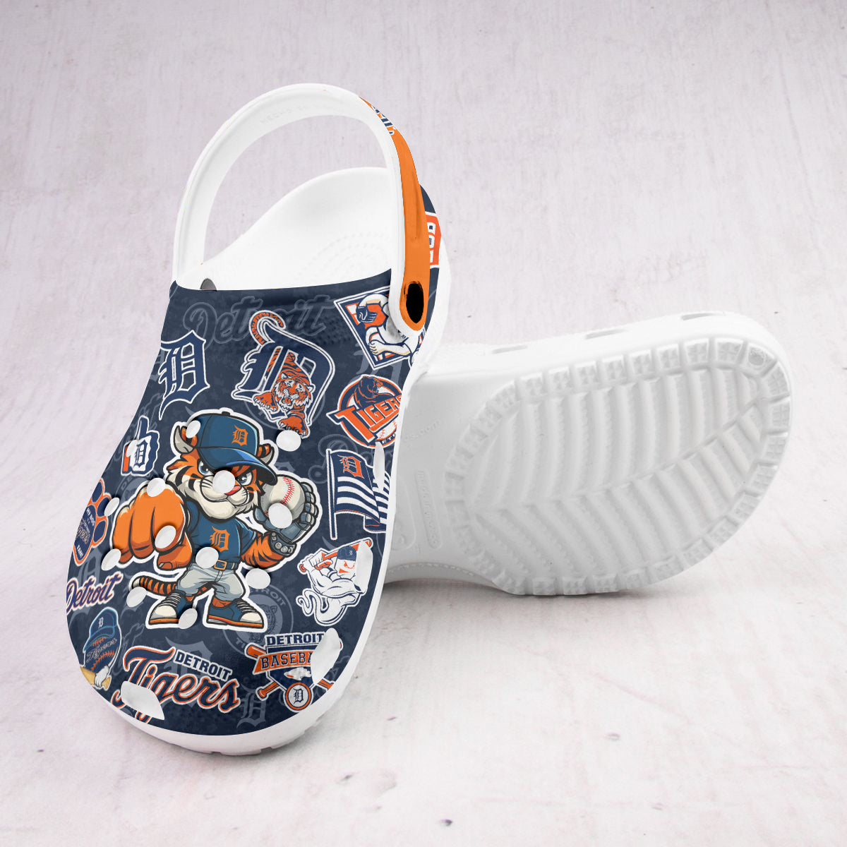 Merchidea Detroit Tigers MLB Crocs Crocband Clogs Shoes Comfortable For Men Women and Kids