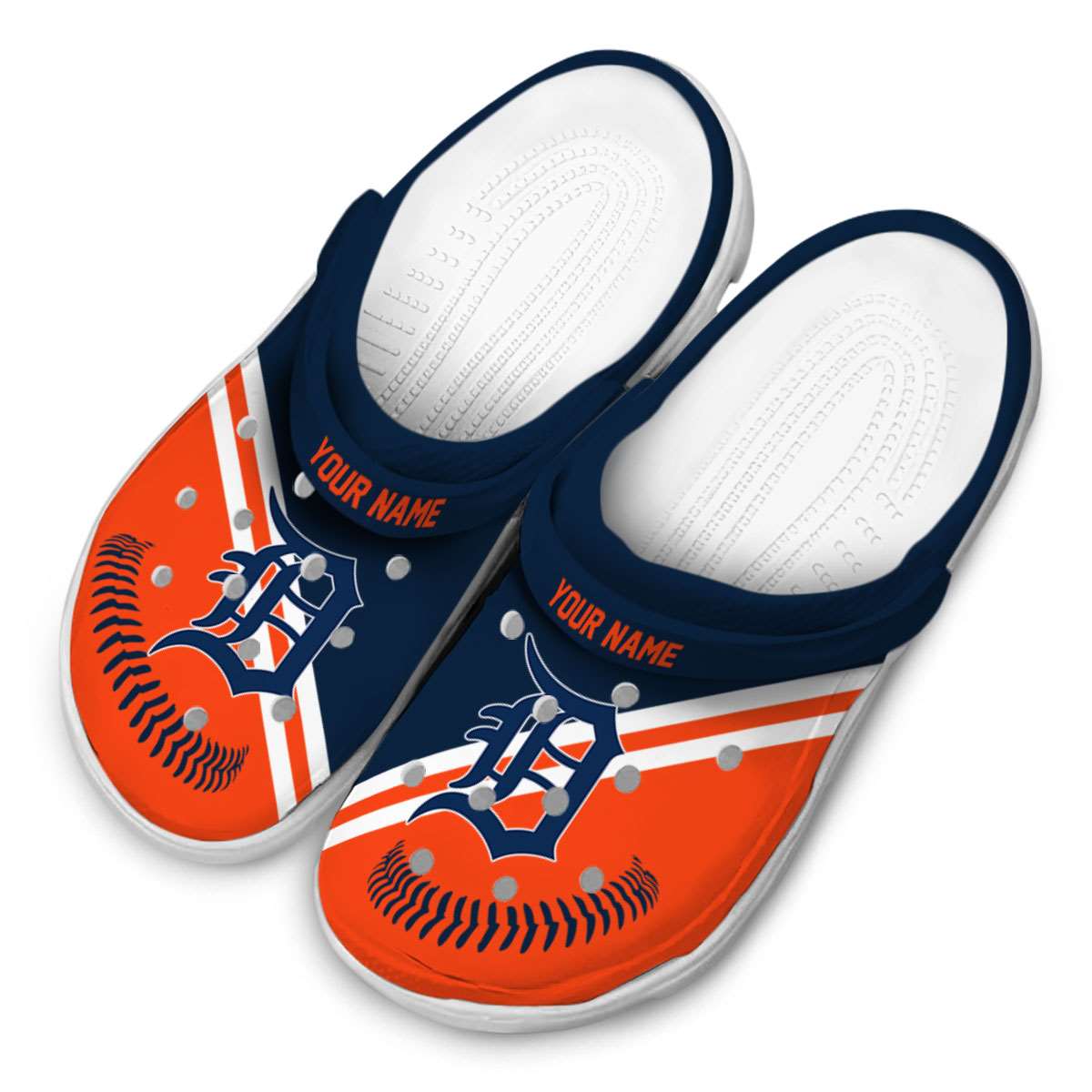 Merchidea Detroit Tigers MLB Sport Crocs Crocband Clogs Shoes Comfortable For Men Women and Kids