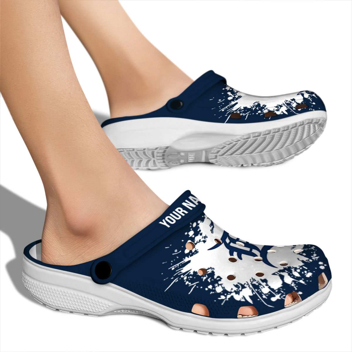 Merchidea Detroit Tigers MLB Sport Crocs Crocband Clogs Shoes Comfortable For Men Women and Kids