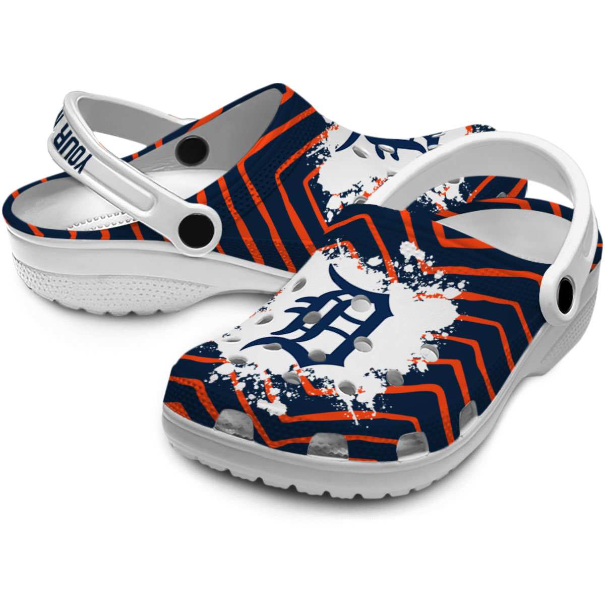 Merchidea Detroit Tigers MLB Sport Crocs Crocband Clogs Shoes Comfortable For Men Women and Kids