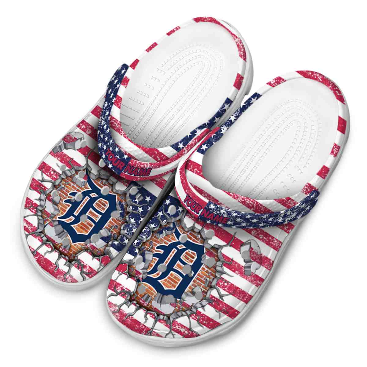 Merchidea Detroit Tigers MLB Sport Crocs Crocband Clogs Shoes Comfortable For Men Women and Kids