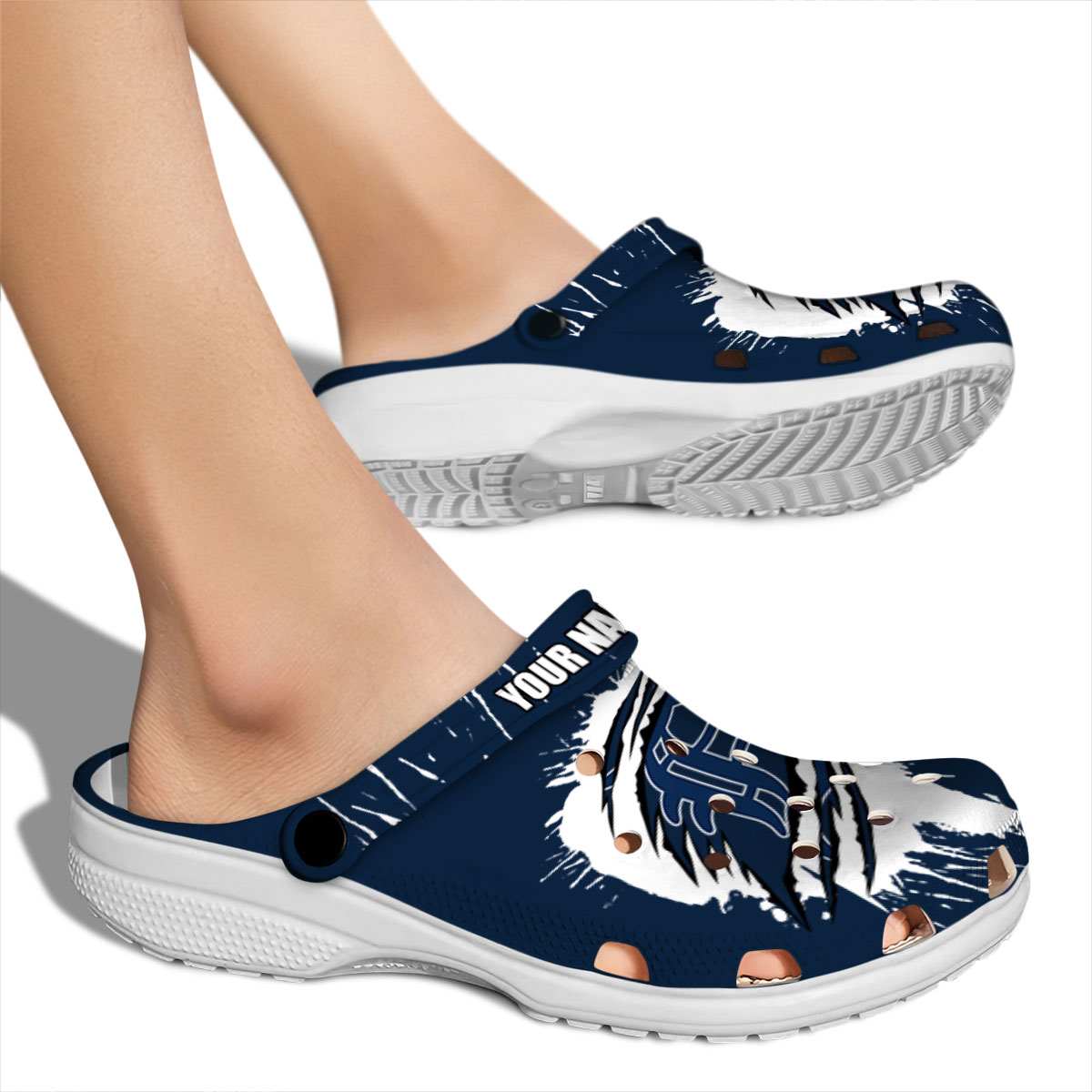 Merchidea Detroit Tigers MLB Sport Crocs Crocband Clogs Shoes Comfortable For Men Women and Kids