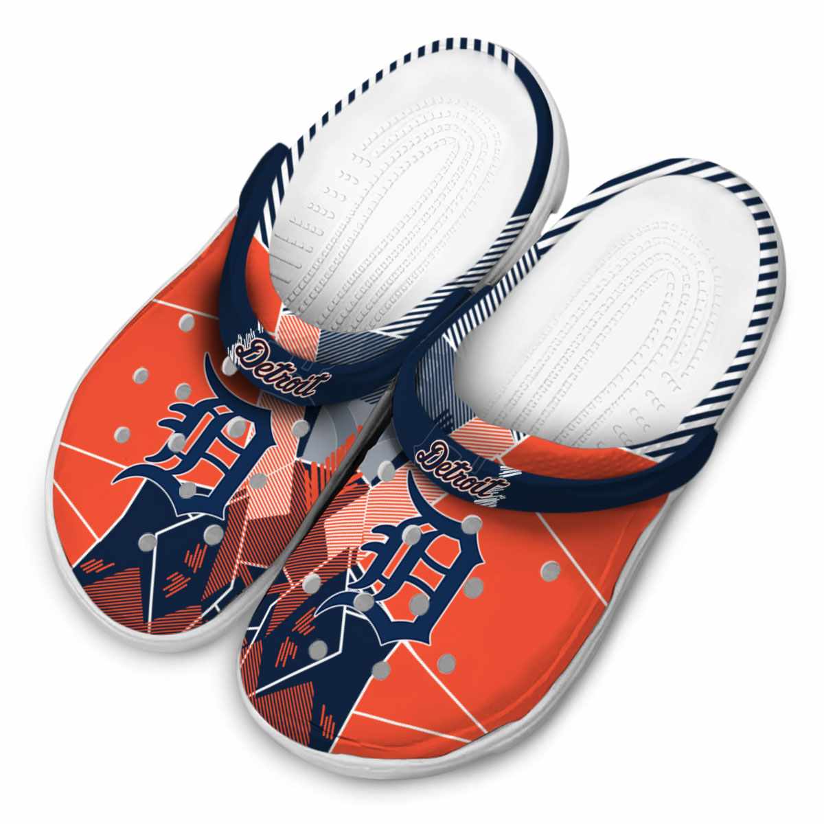 Merchidea Detroit Tigers MLB Sport Crocs Crocband Clogs Shoes Comfortable For Men Women and Kids
