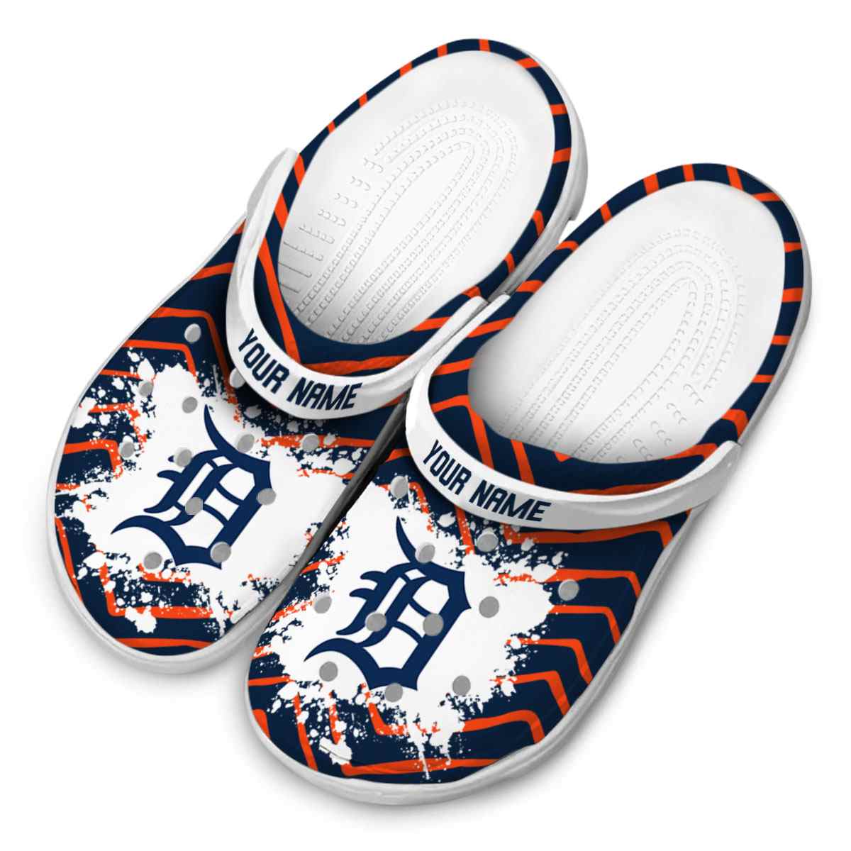 Merchidea Detroit Tigers MLB Sport Crocs Crocband Clogs Shoes Comfortable For Men Women and Kids
