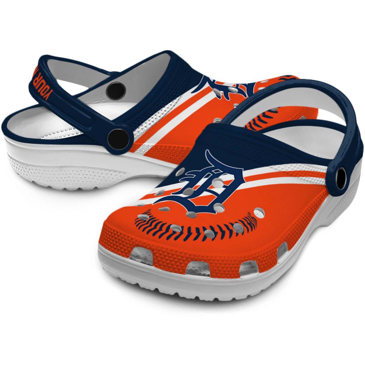 Merchidea Detroit Tigers MLB Sport Crocs Crocband Clogs Shoes Comfortable For Men Women and Kids