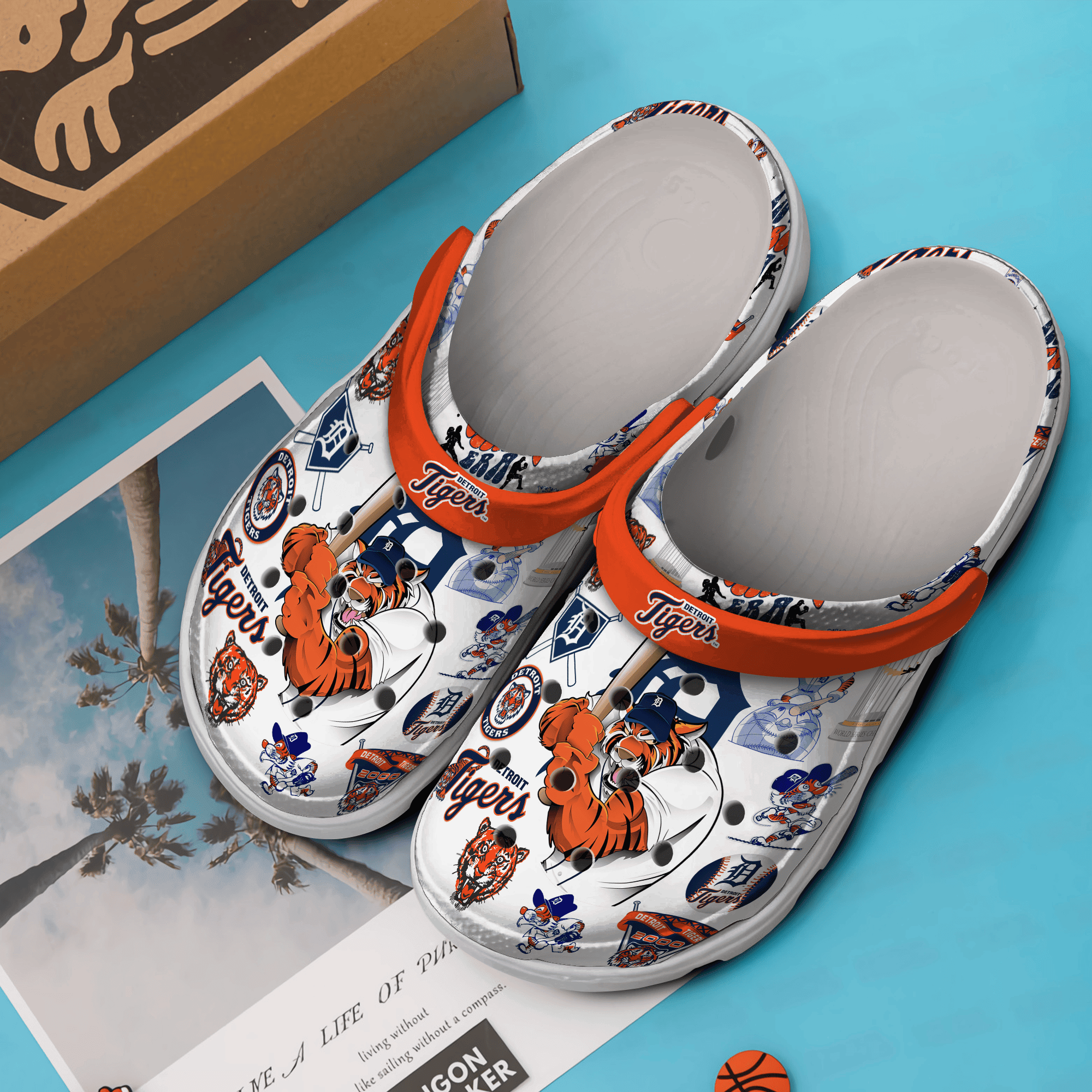 Merchidea Detroit Tigers MLB Sport Crocs Crocband Clogs Shoes Comfortable For Men Women and Kids