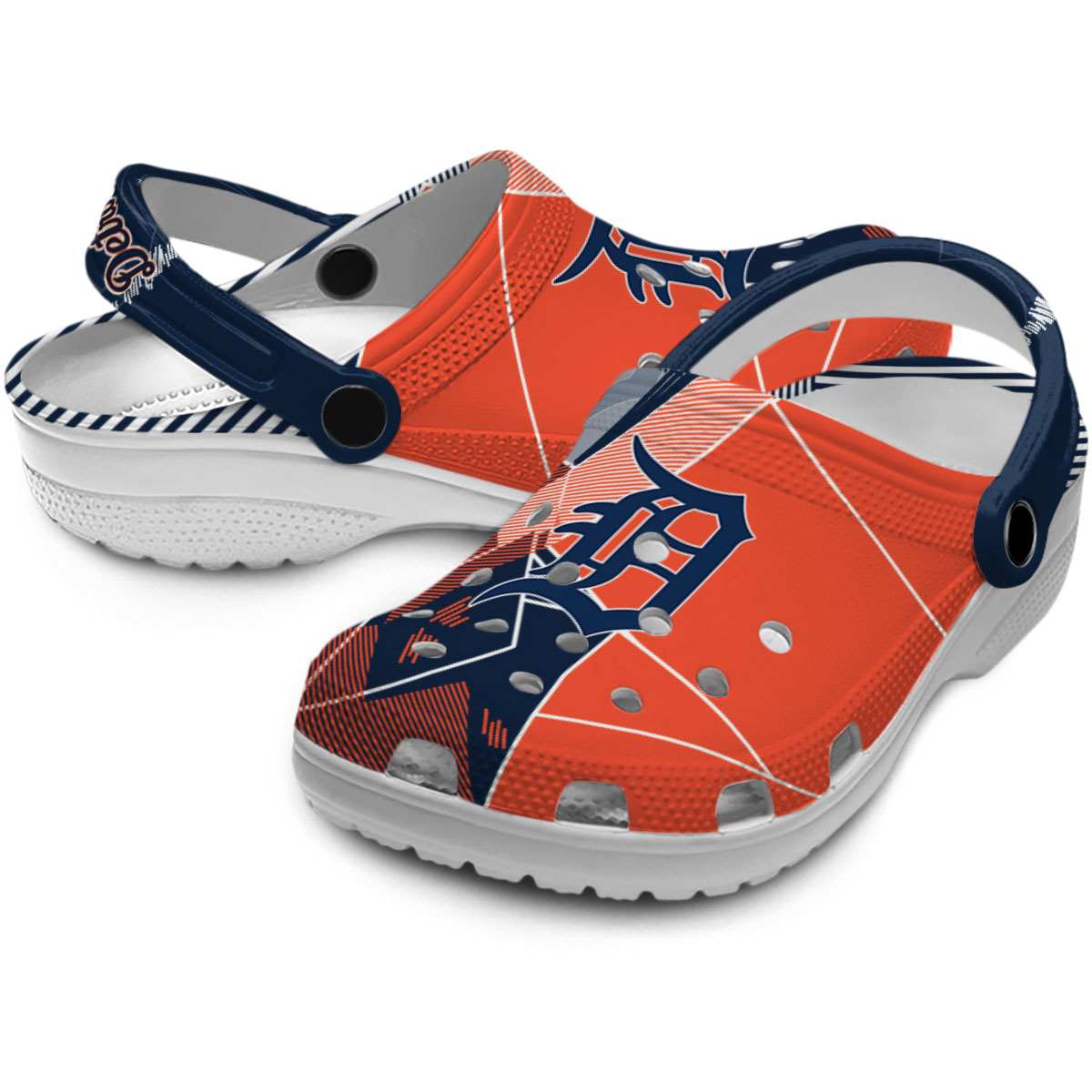 Merchidea Detroit Tigers MLB Sport Crocs Crocband Clogs Shoes Comfortable For Men Women and Kids