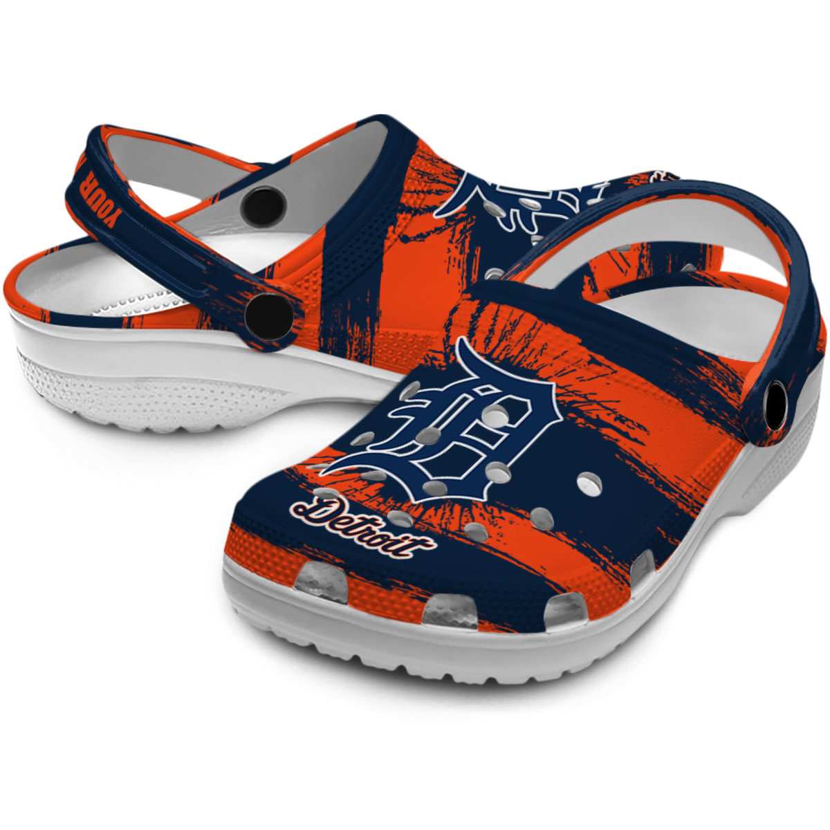 Merchidea Detroit Tigers MLB Sport Crocs Crocband Clogs Shoes Comfortable For Men Women and Kids
