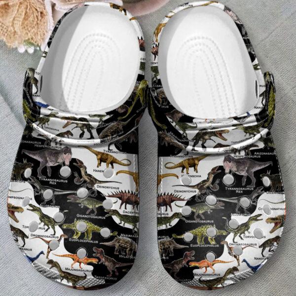 Merchidea Dinosaurs Of The World Crocs Crocband Clogs Shoes Comfortable For Men Women and Kids