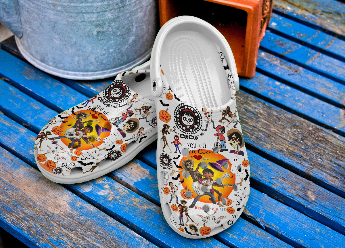 Merchidea Disney Coco Movie Crocs Crocband Clogs Shoes Comfortable For Men Women and Kids