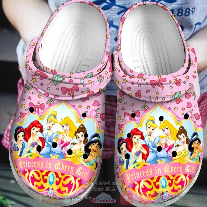 Merchidea Disney Princess Character Cartoon Crocs Crocband Clogs Shoes Comfortable For Men Women and Kids