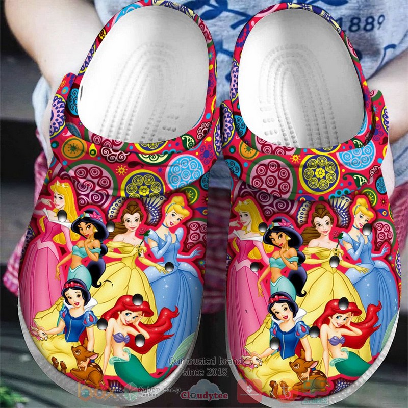 Merchidea Disney Princess Character Cartoon Crocs Crocband Clogs Shoes Comfortable For Men Women and Kids