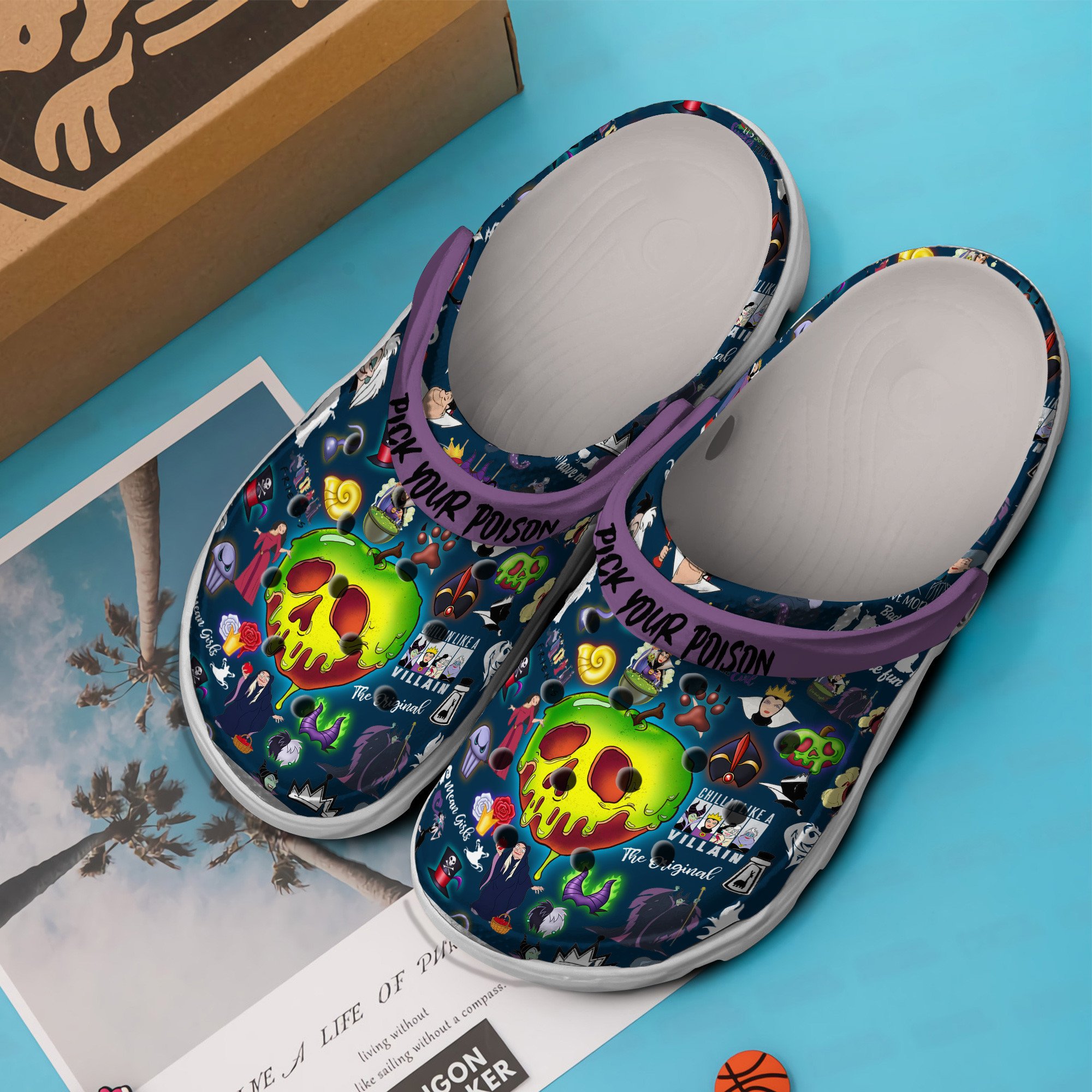 Merchidea Disney Villains Cartoon Crocs Crocband Clogs Shoes Comfortable For Men Women and Kids