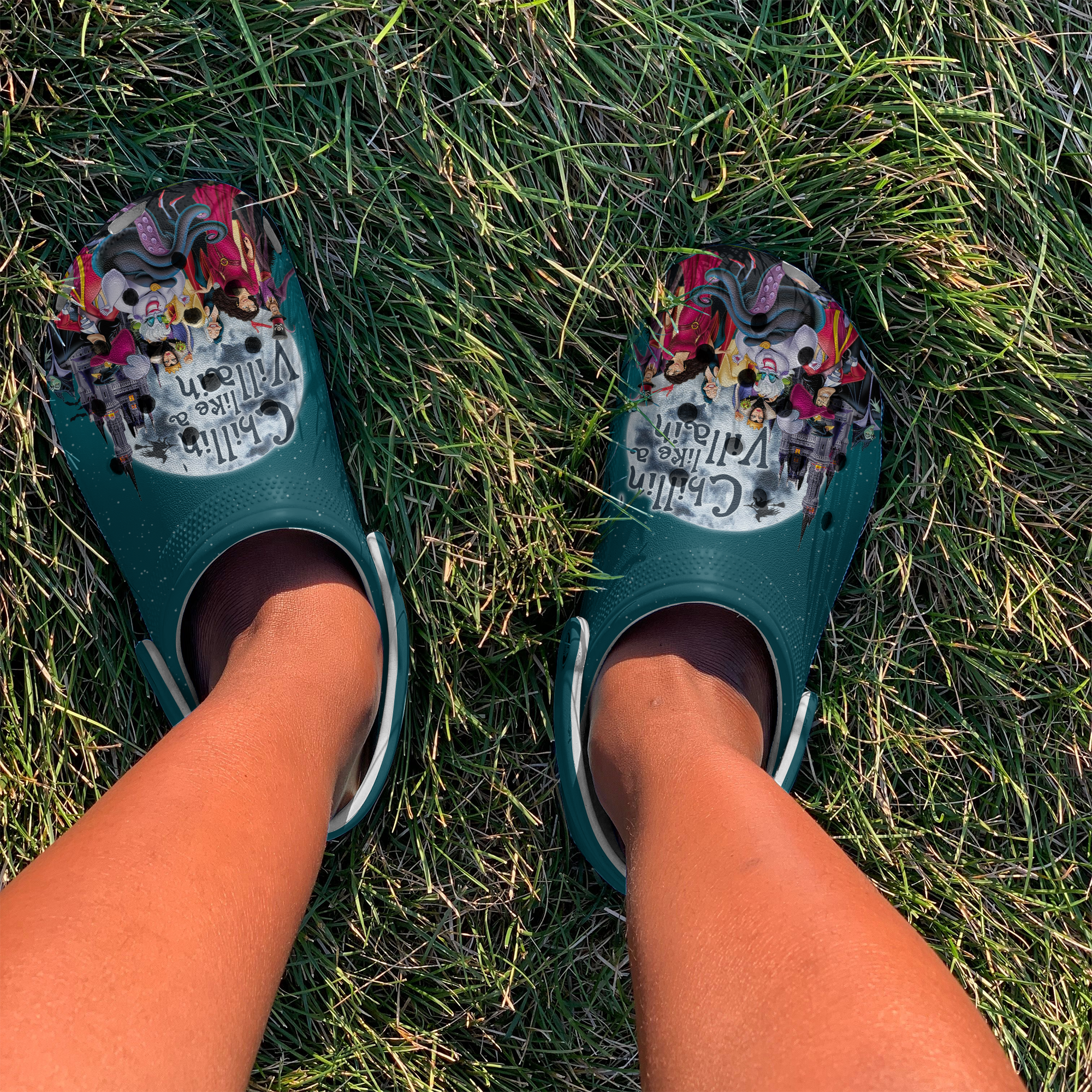 Merchidea Disney Villains Cartoon Crocs Crocband Clogs Shoes Comfortable For Men Women and Kids