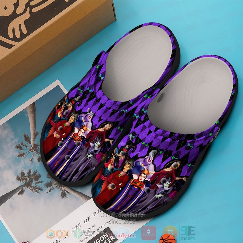 Merchidea Disney Villains Cartoon Crocs Crocband Clogs Shoes Comfortable For Men Women and Kids