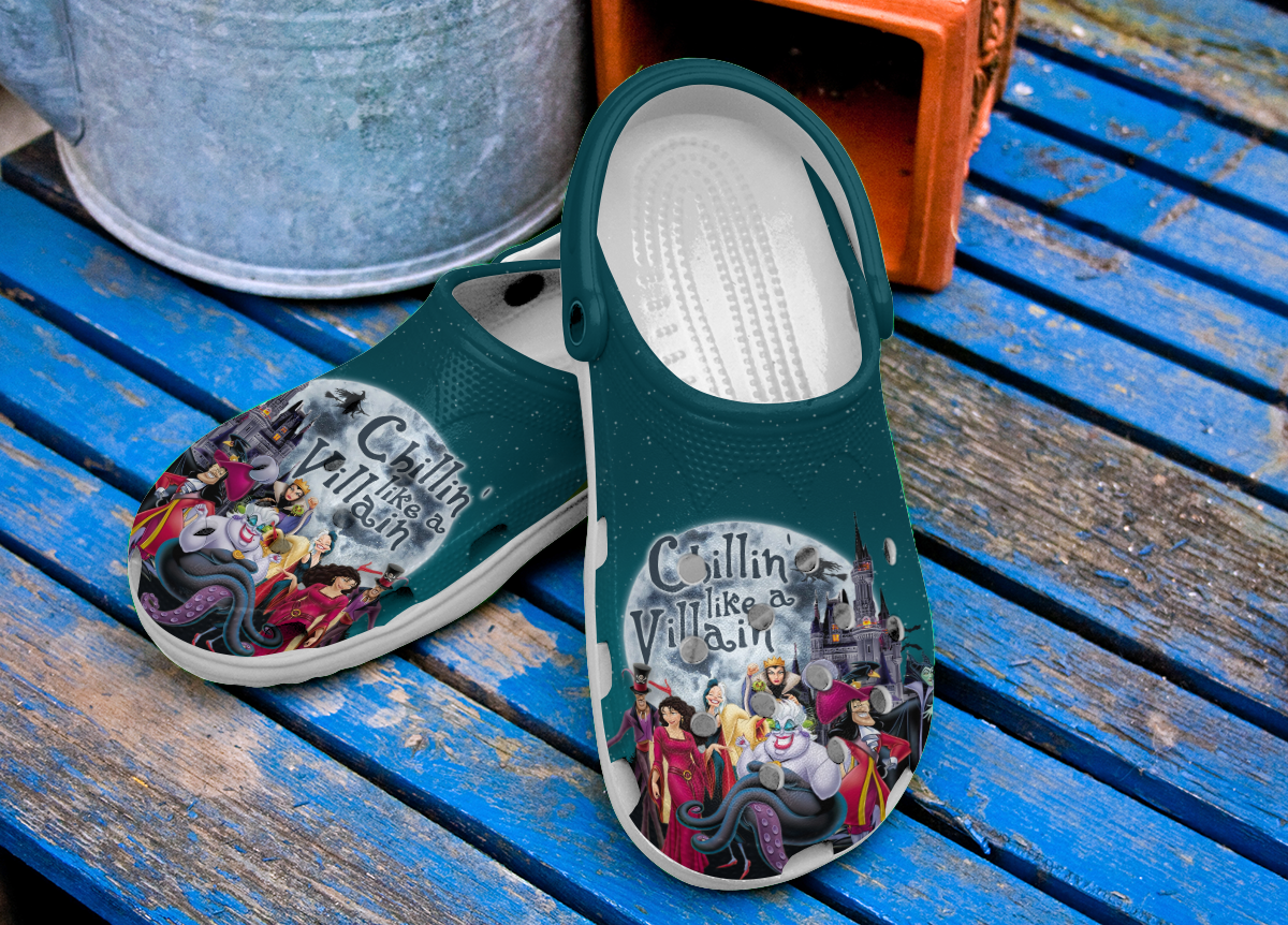 Merchidea Disney Villains Cartoon Crocs Crocband Clogs Shoes Comfortable For Men Women and Kids