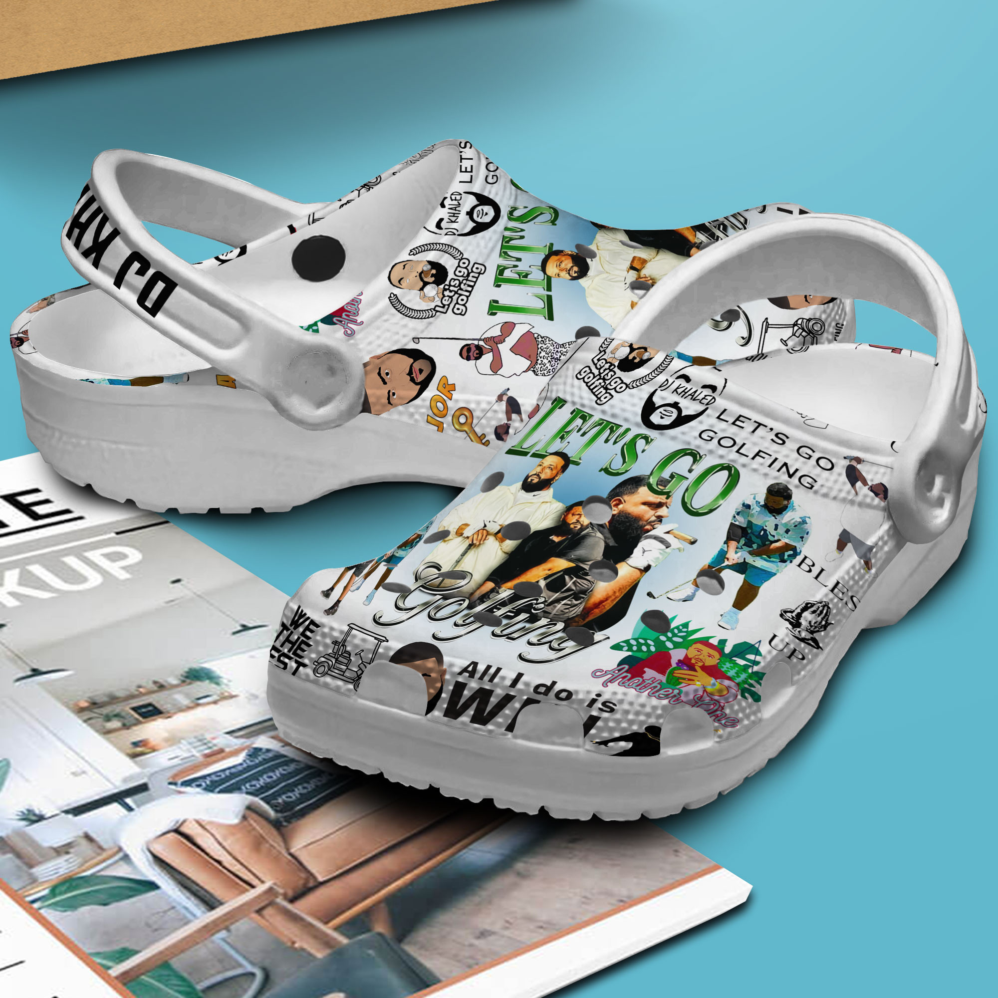 Merchidea DJ Khaled Music Crocs Crocband Clogs Shoes Comfortable For Men Women and Kids