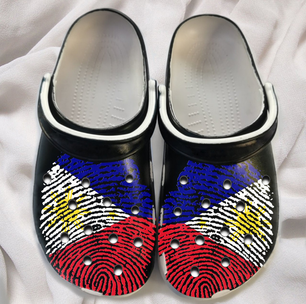 Merchidea Dna Philippines Flag Filipino For Men And Women Gift For Fan Classic Water Rubber clog Shoes Comfy Footwear