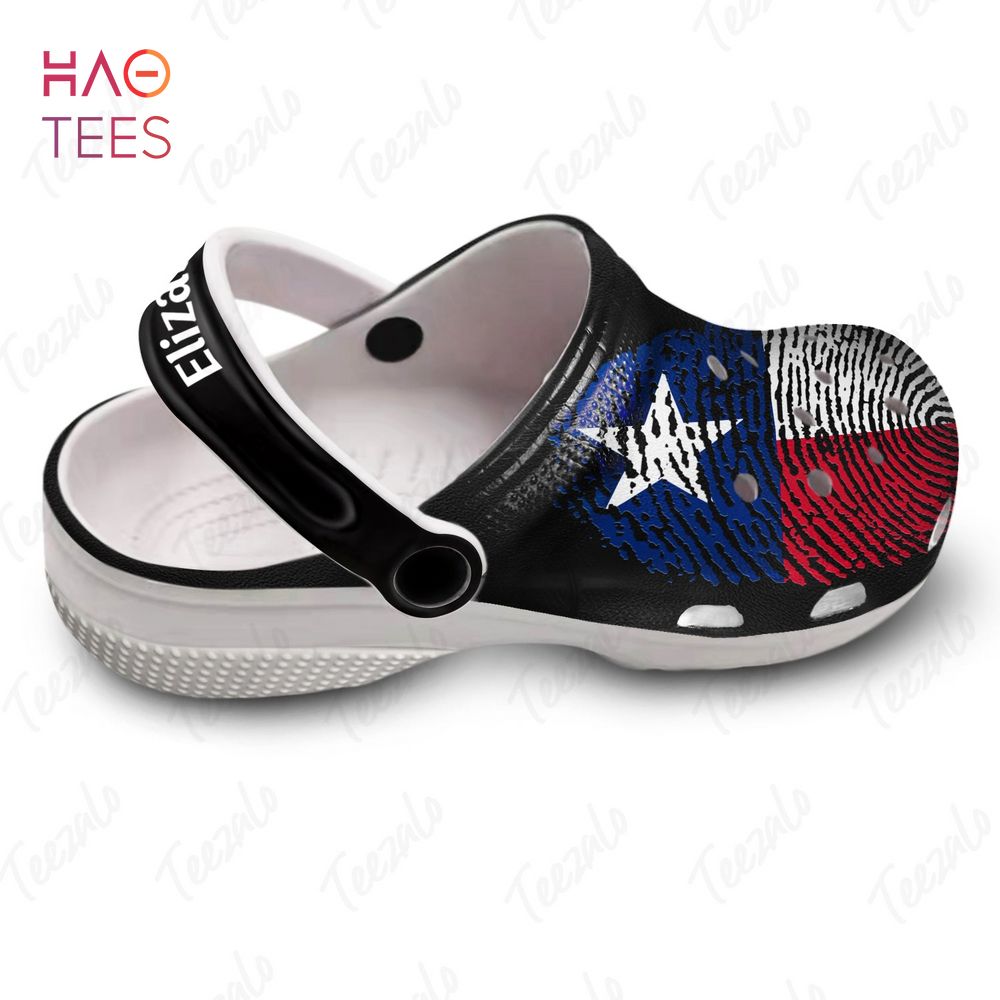 Merchidea DNA Texas Flag Crocs Crocband Clogs Shoes Comfortable For Men Women and Kids