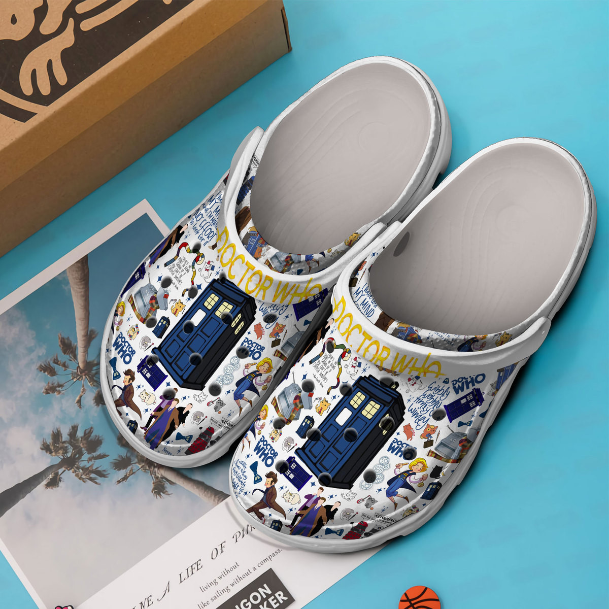 Merchidea Doctor Who TV Series Crocs Crocband Clogs Shoes Comfortable For Men Women and Kids