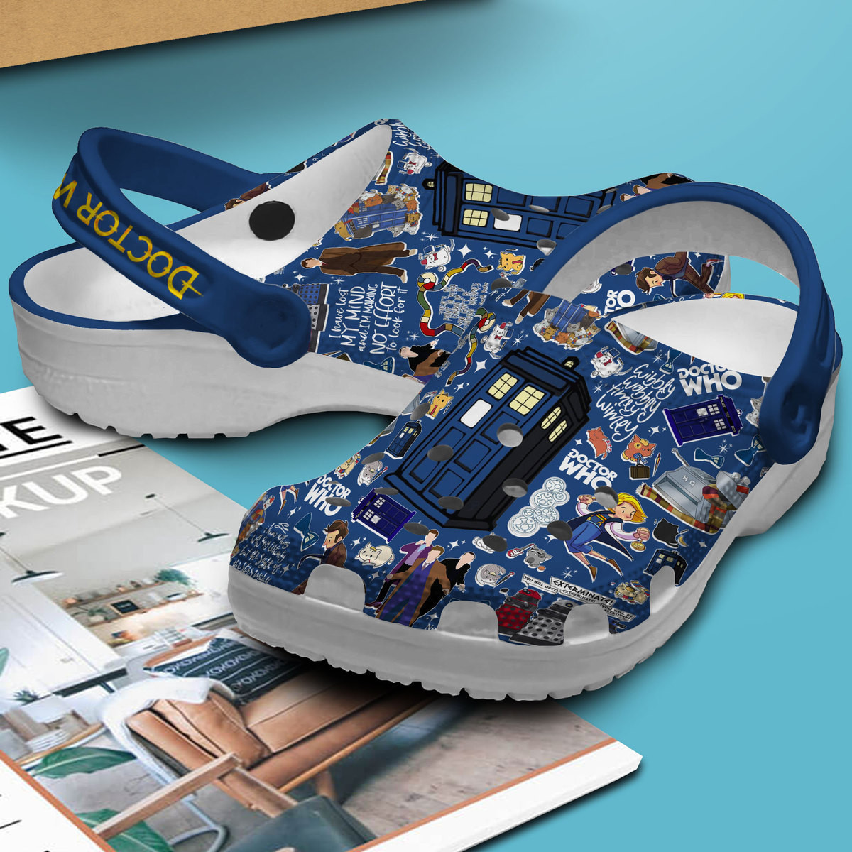 Merchidea Doctor Who TV Series Crocs Crocband Clogs Shoes Comfortable For Men Women and Kids