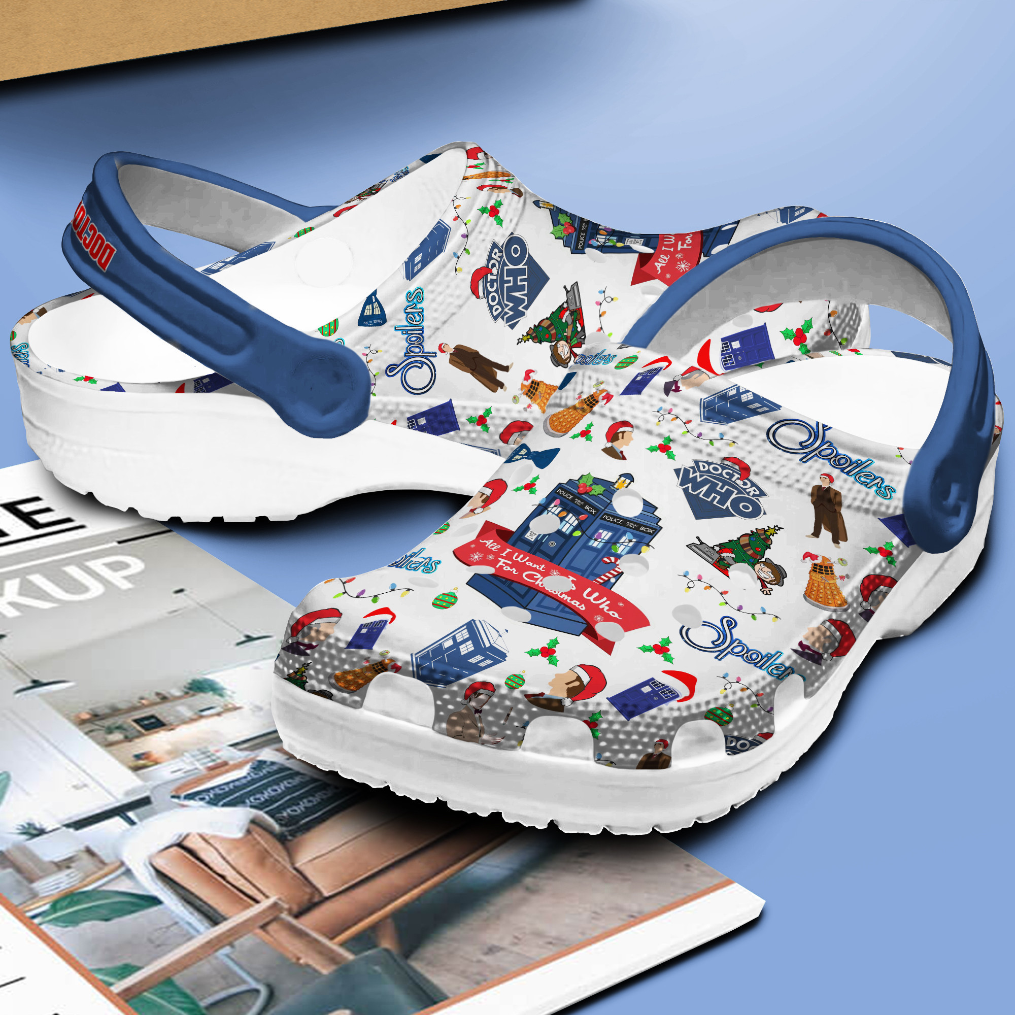 Merchidea Doctor Who TV Series Crocs Crocband Clogs Shoes Comfortable For Men Women and Kids