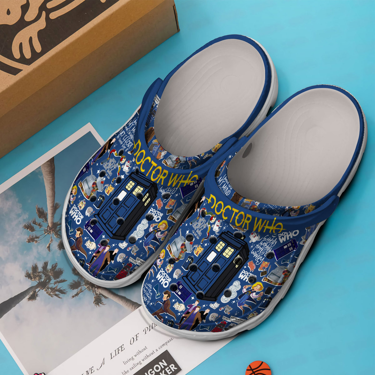 Merchidea Doctor Who TV Series Crocs Crocband Clogs Shoes Comfortable For Men Women and Kids