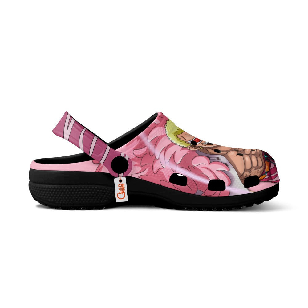 Merchidea Doflamingo One Piece Anime Crocs Crocband Clogs Shoes Comfortable For Men Women and Kids