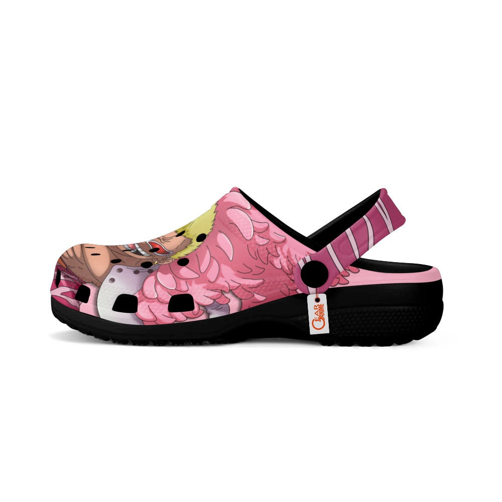 Merchidea Doflamingo One Piece Anime Crocs Crocband Clogs Shoes Comfortable For Men Women and Kids