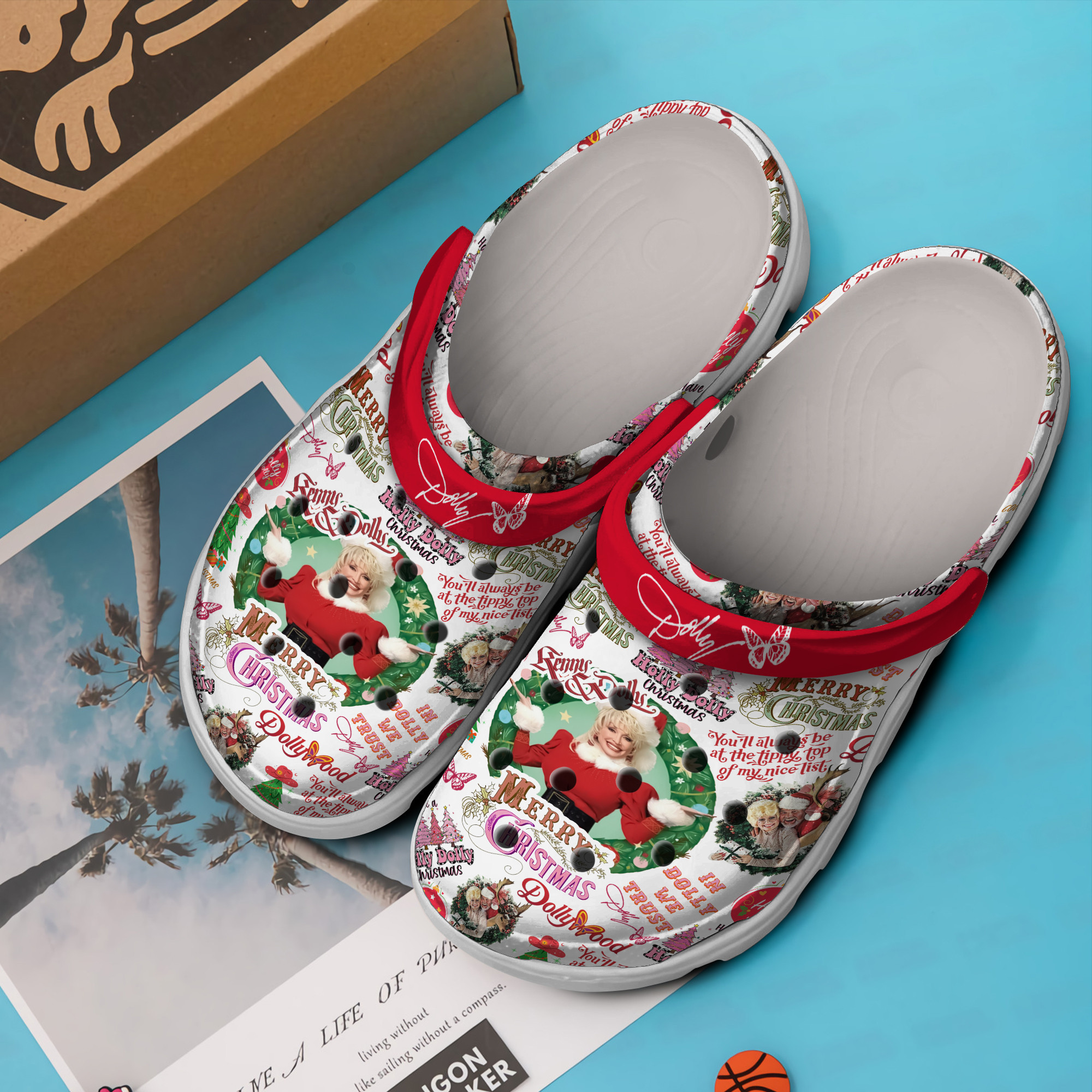 Merchidea Dolly Parton Music Crocs Crocband Clogs Shoes Comfortable For Men Women and Kids