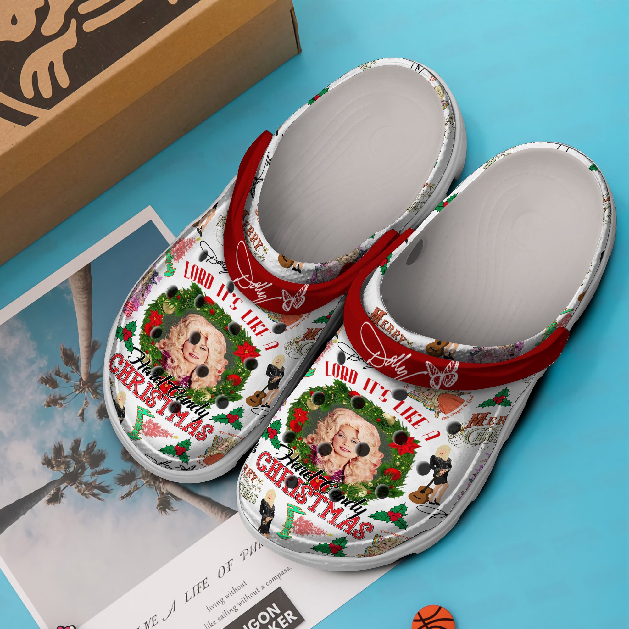 Merchidea Dolly Parton Music Crocs Crocband Clogs Shoes Comfortable For Men Women and Kids